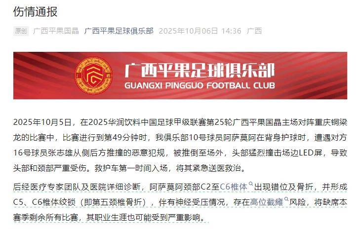 中国足协回应广西外援重伤事件：定性黄牌合理<strong></p>
<p>比特币最新行情资讯</strong>，VAR“黑屏”非故障